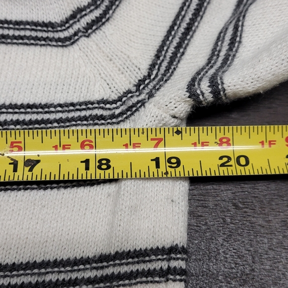 Lou & Grey Knit Cashmere Striped Hooded sweater Small - Picture 8 of 14